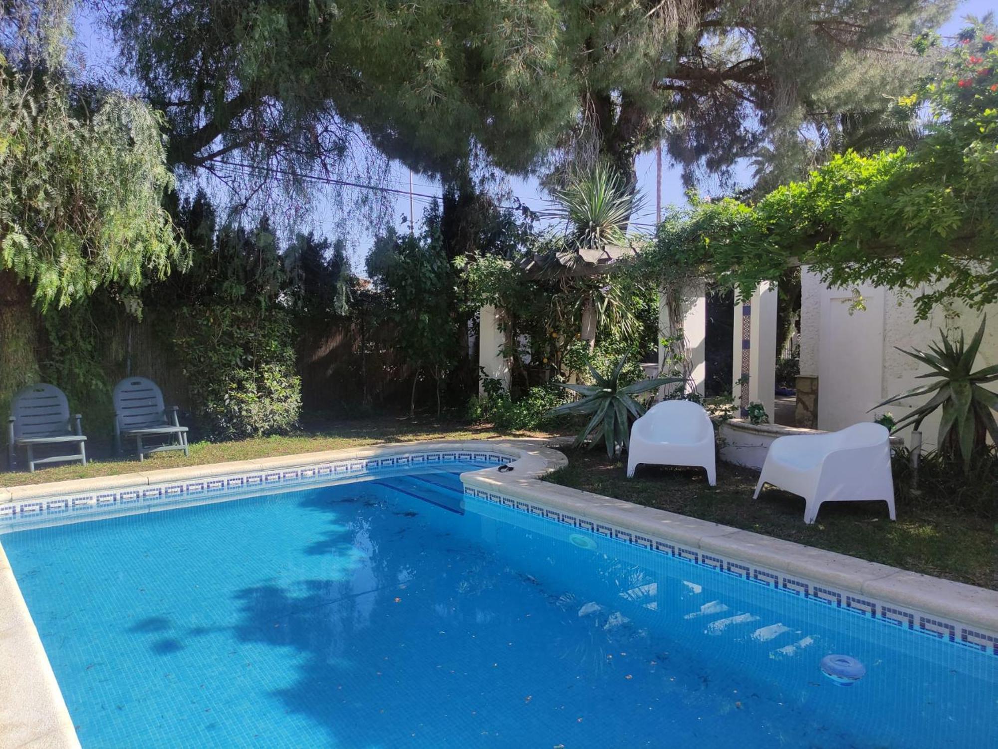 Sunny Pool & Garden In